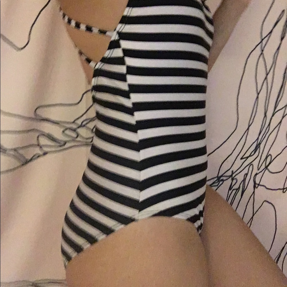 stripped bathing suit